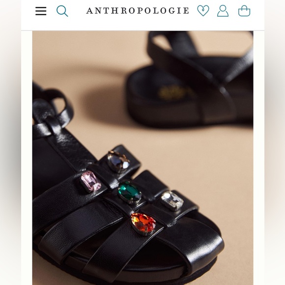 NEW De Siena leather fisherman sandals - size 39 or 8.5 - BRAND NEW - Picture 2 of 9